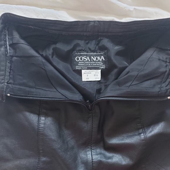 Genuine leather skirt - Picture 3 of 3